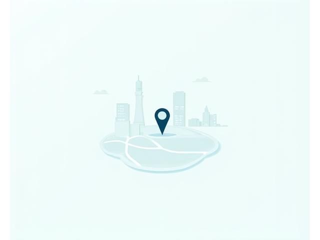 Ilustración de mapa con un pin de ubicación que representa la oficina de Finanzas Claras en Santiago, Chile.